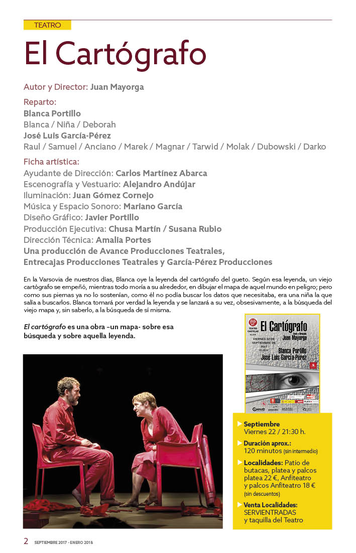 cartel PROGRAMA el cartógrafo