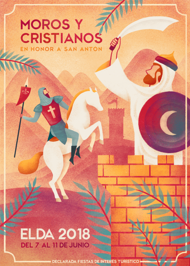 CARTEL MOROS Y CRISTIANOS ELDA