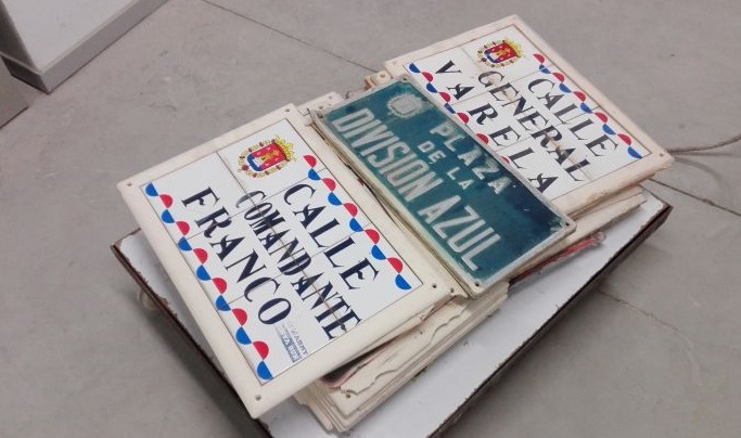 placas nombres de calles franquistas alicante