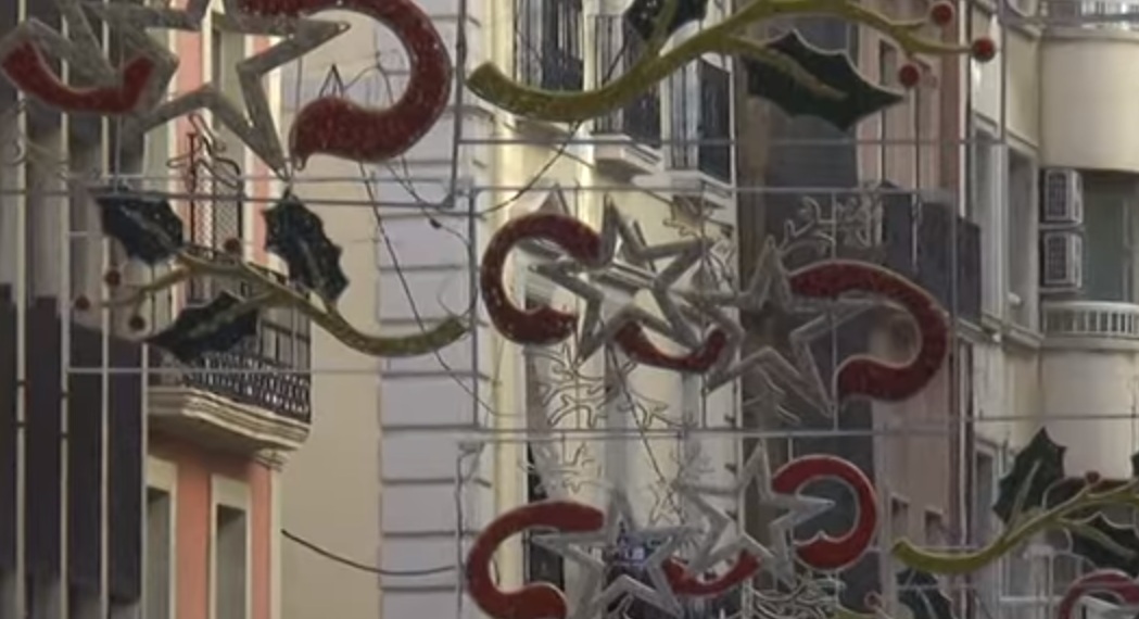 Luces navidad en las calles de Alicante