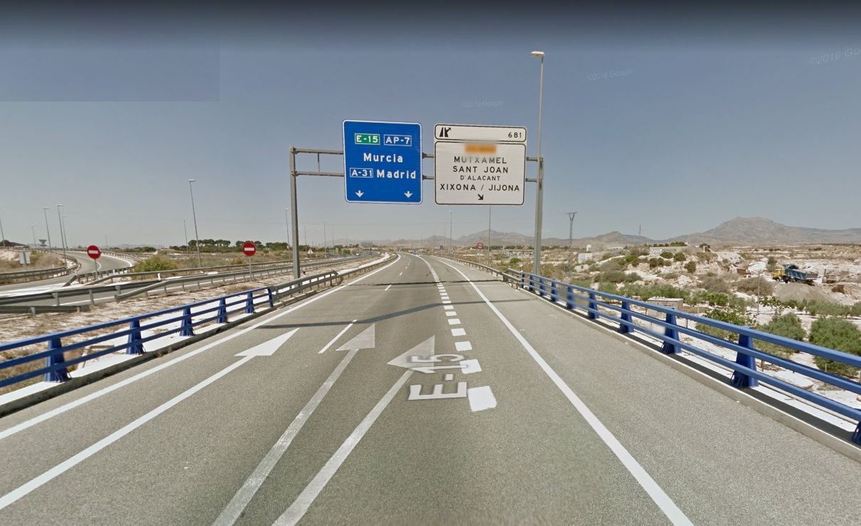 AP-7 circunvalación autopista Alicante2