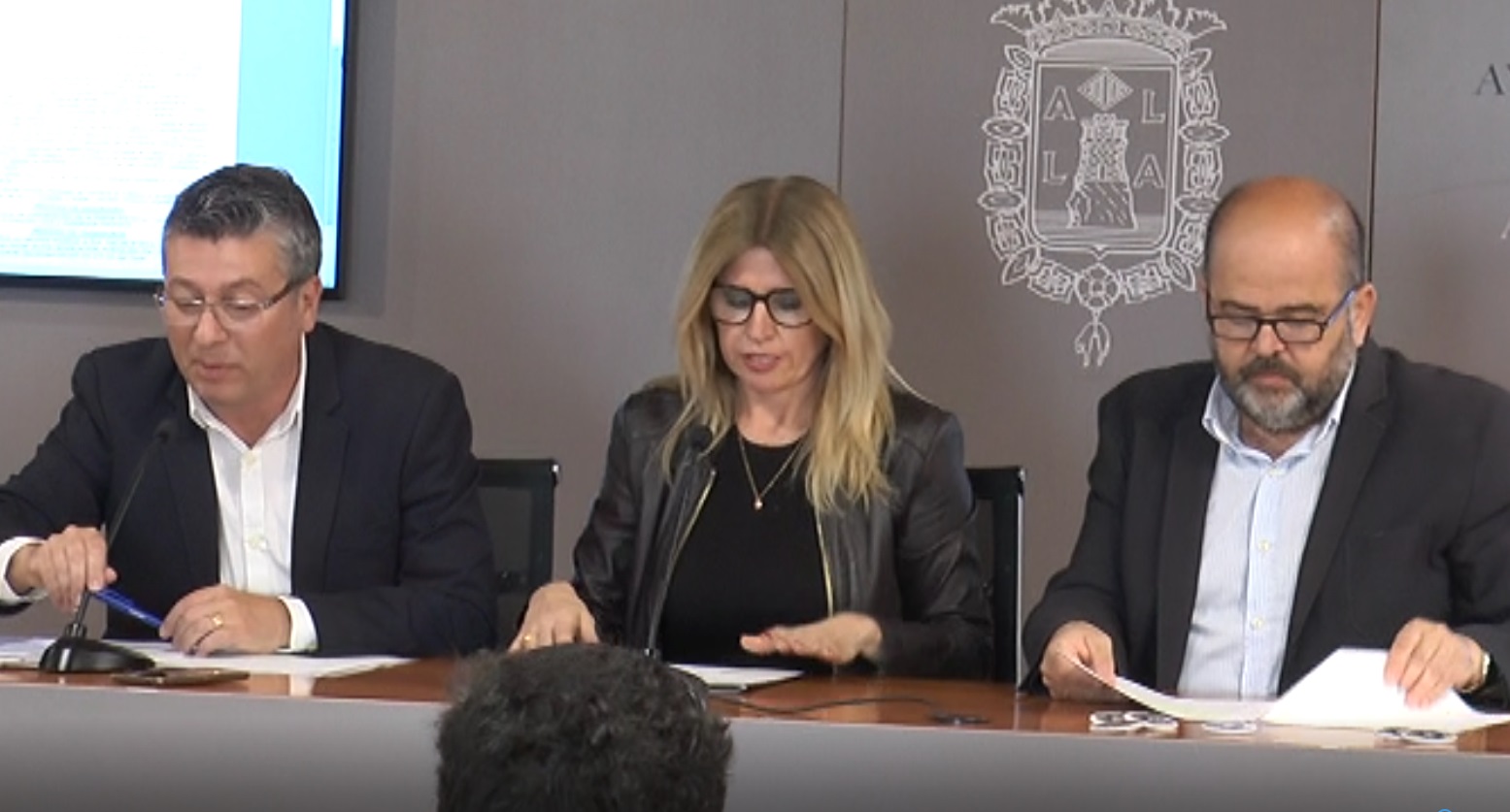 Eva Montesinos, Miguel Castelló y Fernando Marcos PSOE Alicante 2