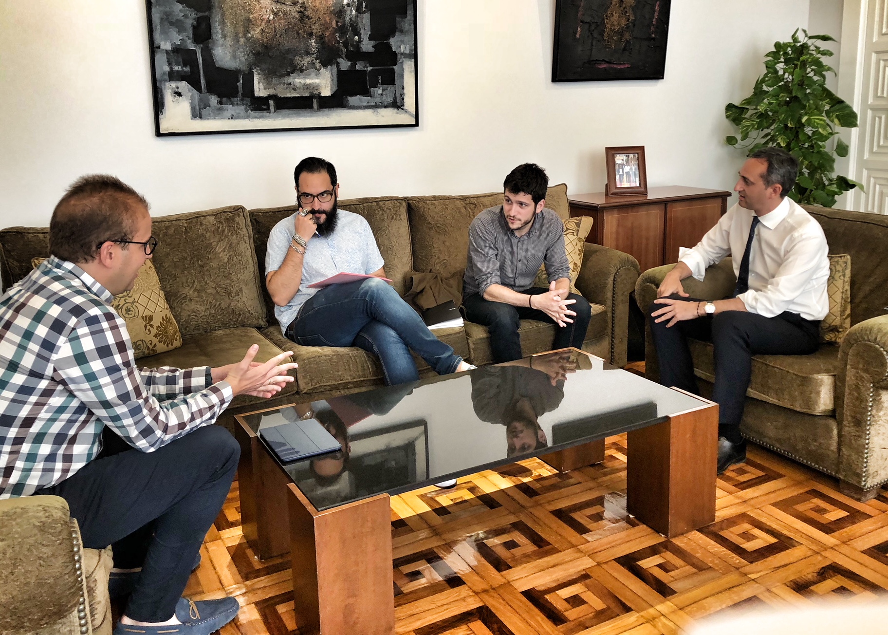 reunion Presidente y Sindico Podemos