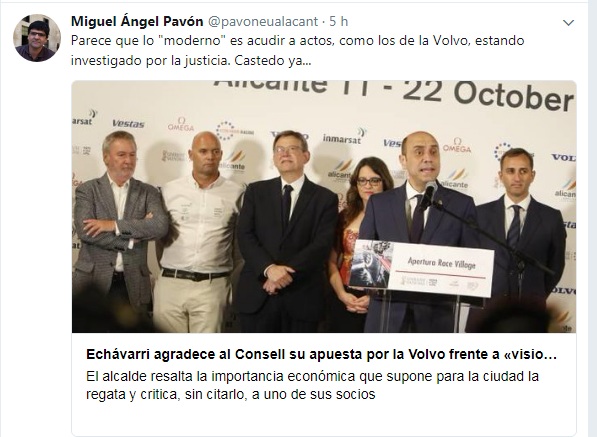 tuit pavón sobre Echávarri