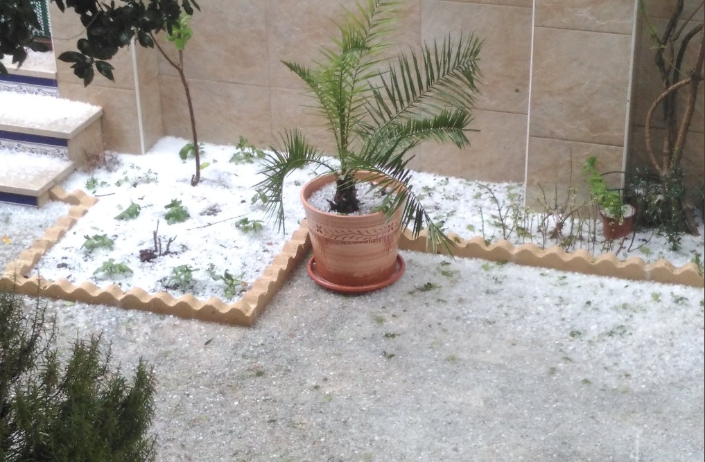 granizada en Petrer