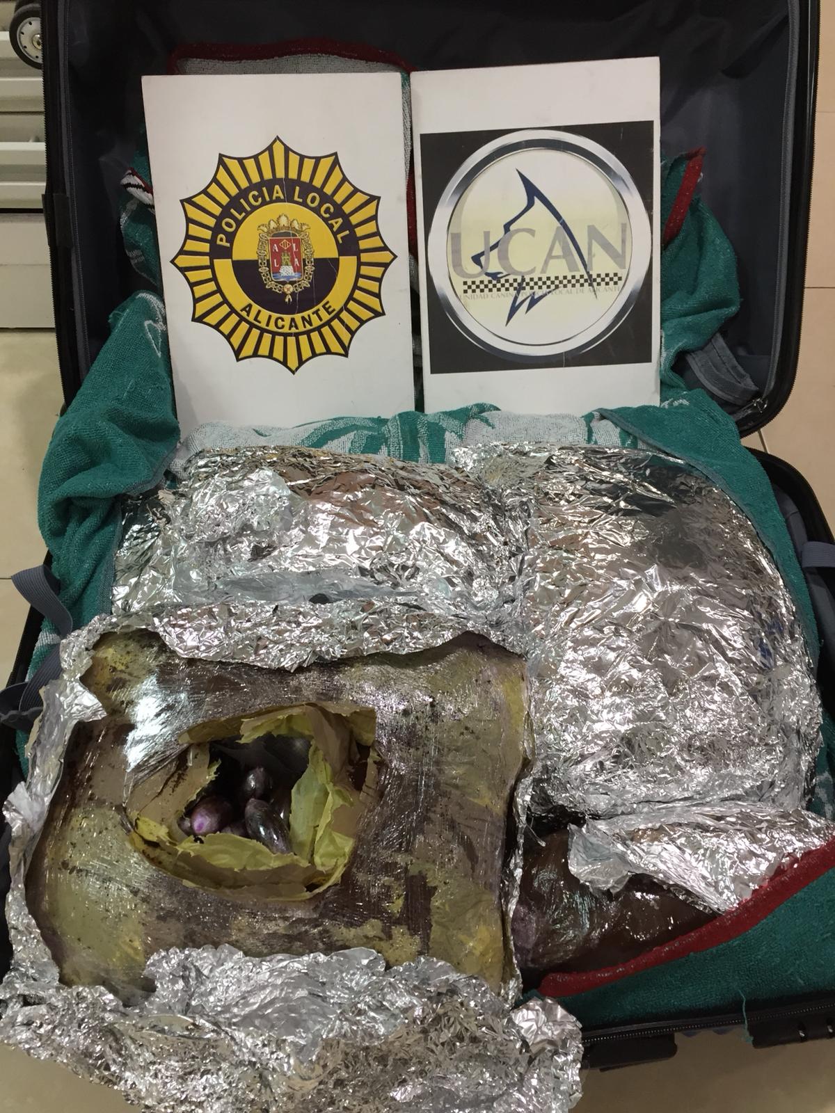 Droga hachís Alicante Policía decomiso unidad canina (2)