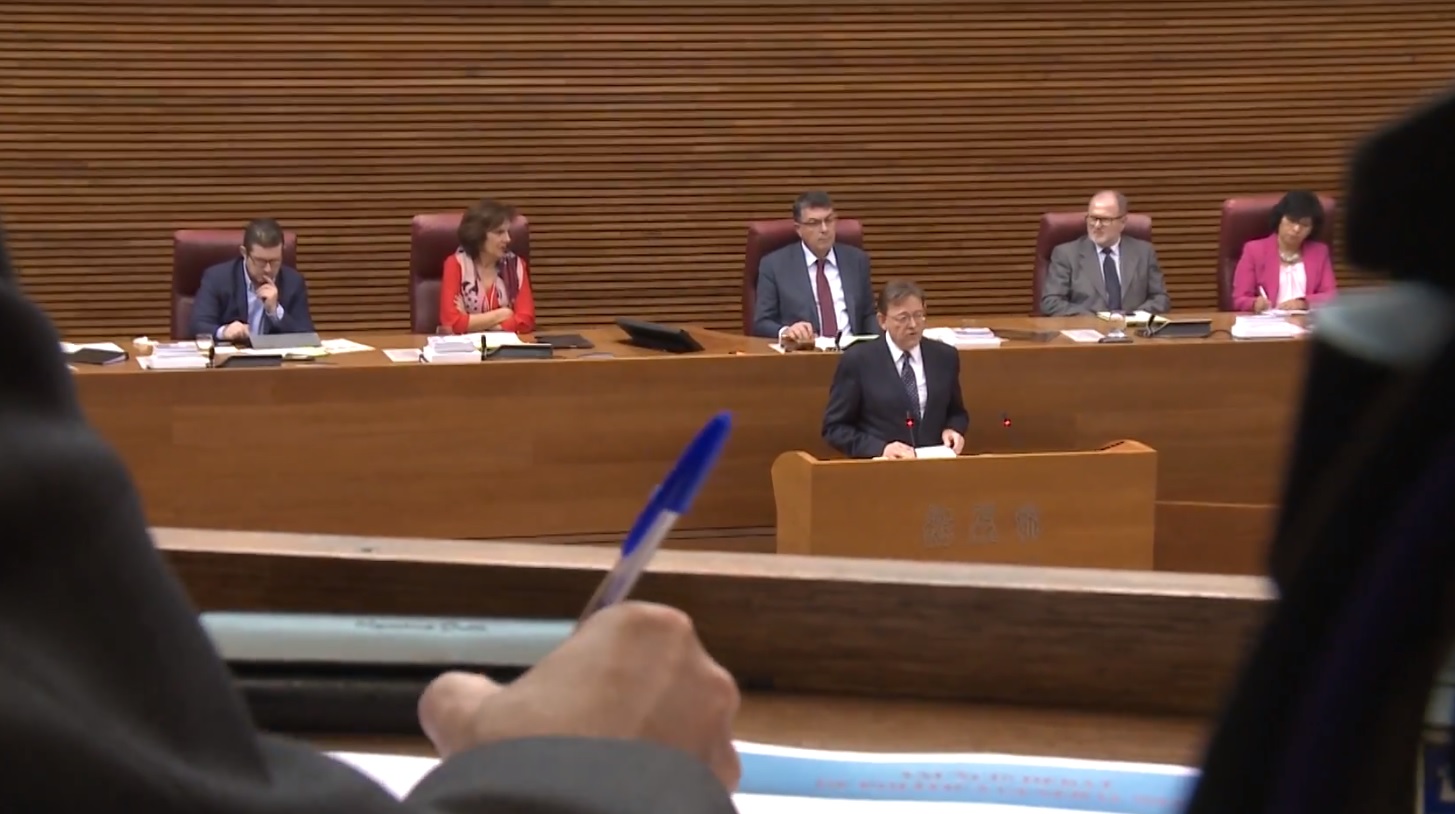 Ximo Puig Consell debate