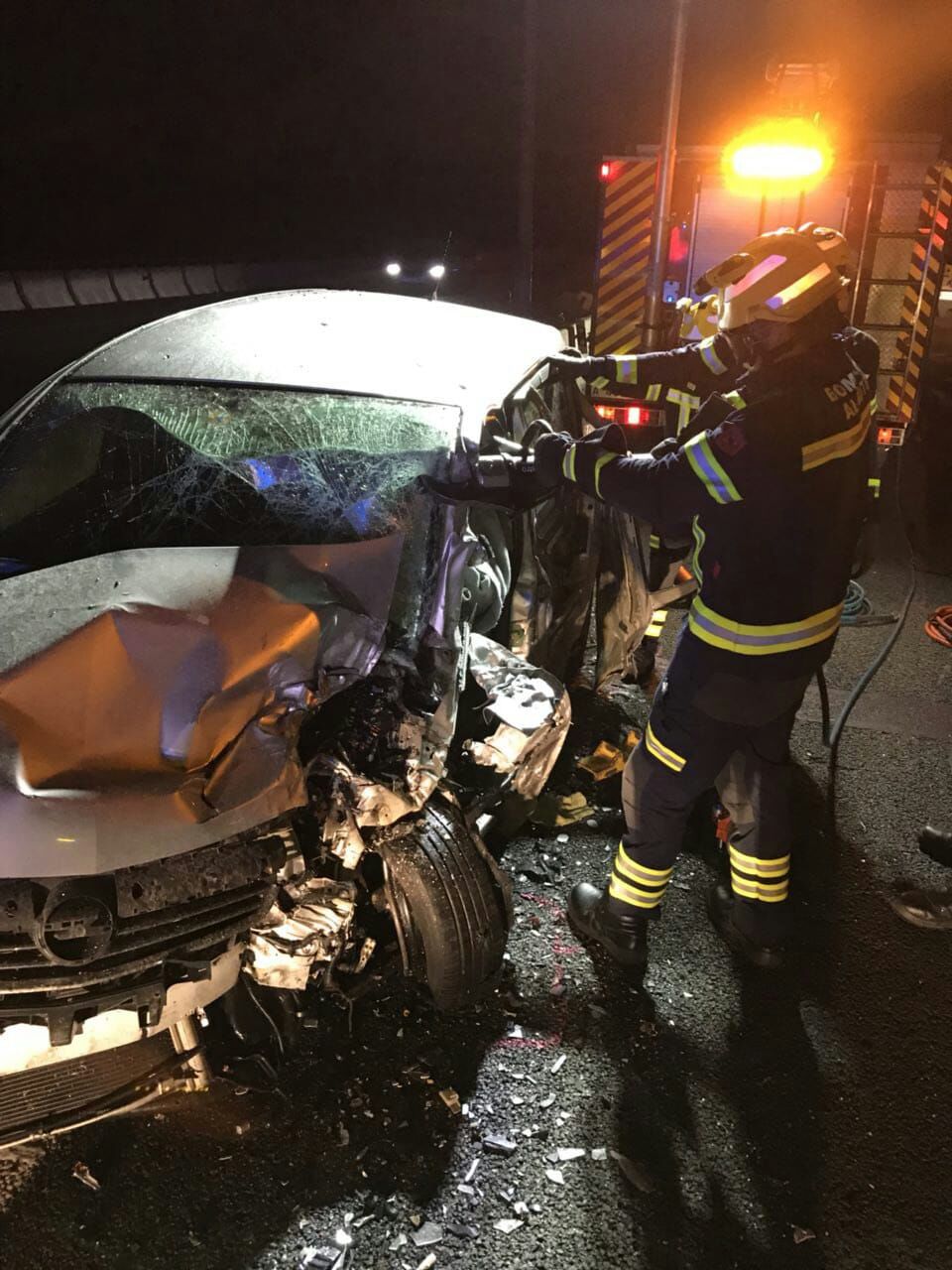 Bomberos Alicante choque frontal accidente A7 (2)