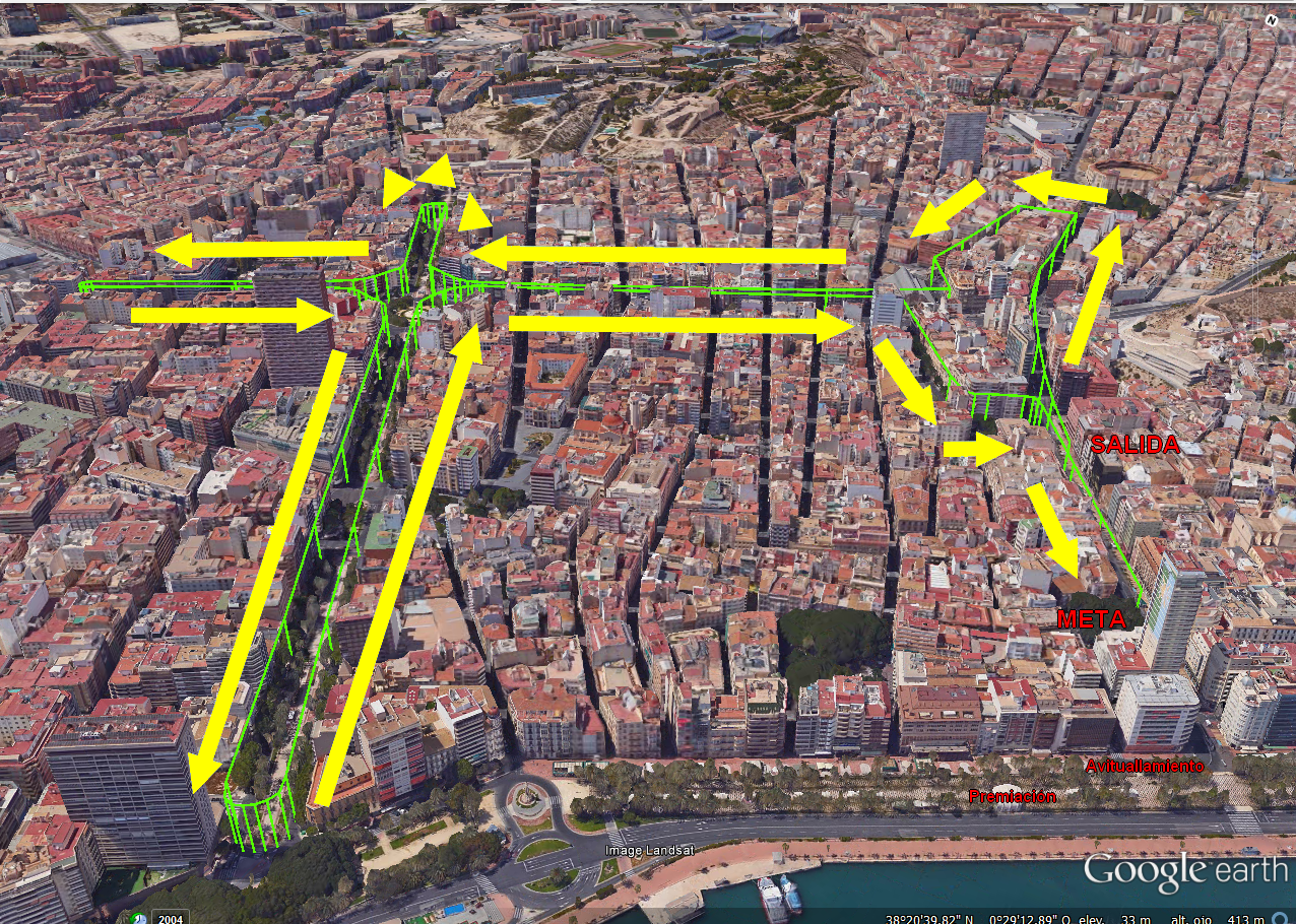 Recorrido San Silvestre Alicante