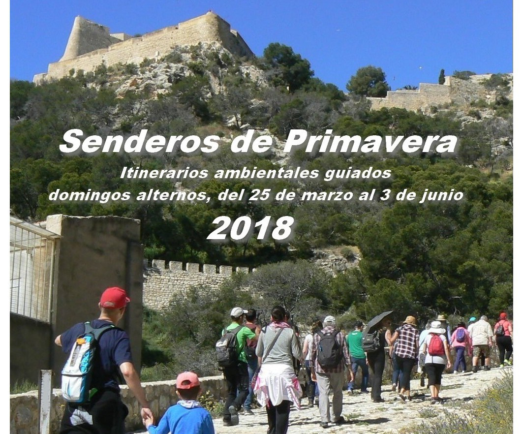 Cartel SENDEROS PRIMAVERA 2018 castellano