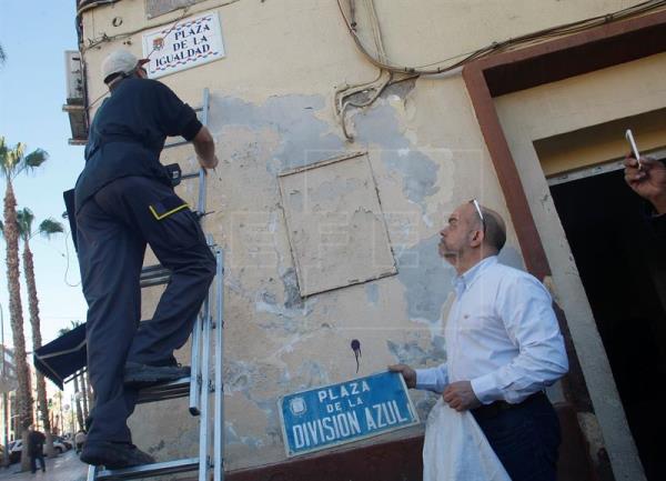 Cambio nombres calles Alicante