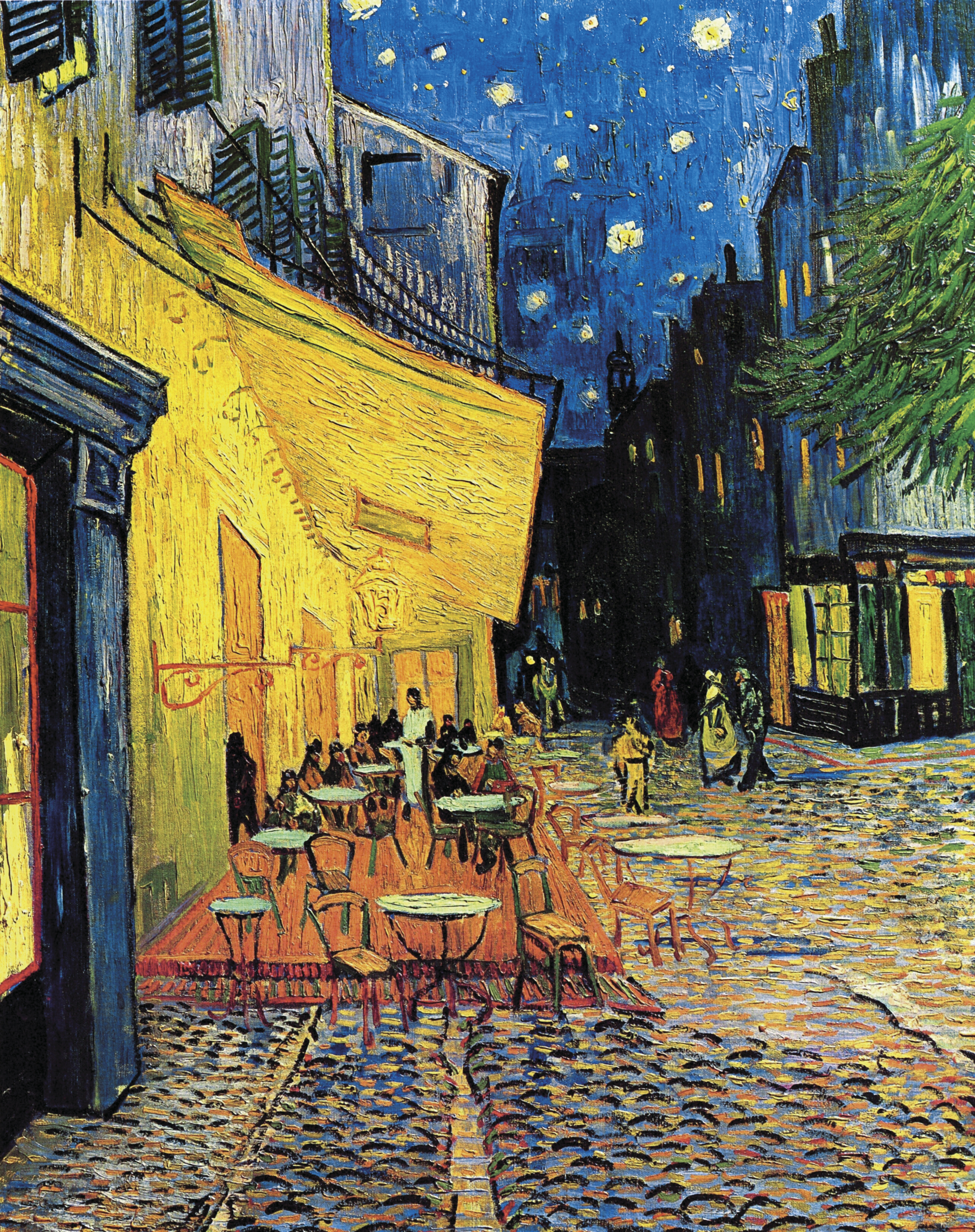 The Cafe Terrace on the Place du Forum, Arles, at Night