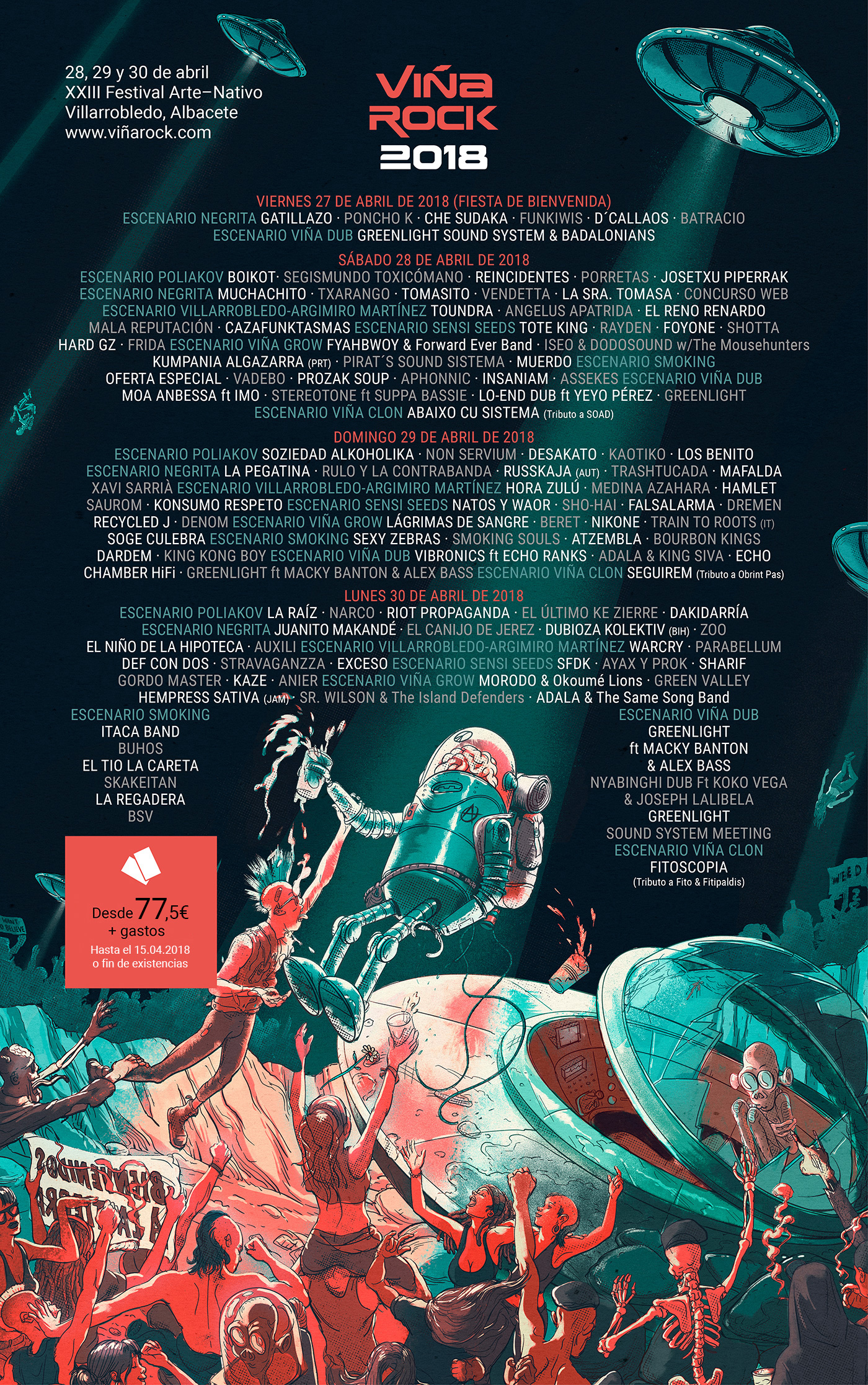 CARTEL VIÑA ROCK 2018